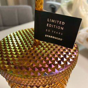50 years limited edition gold Starbucks tumbler